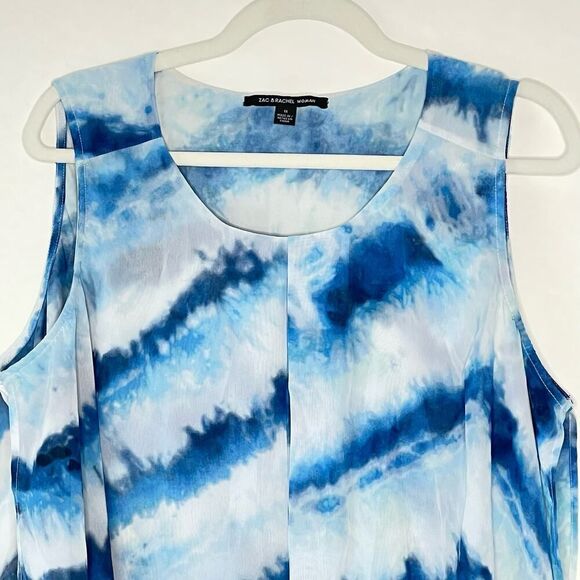 Zac & Rachel Women's 1X Blouse Sleeveless Multicolored - Picture 4 of 8